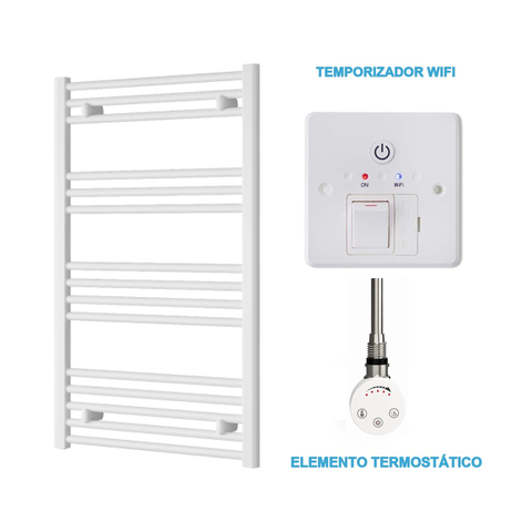Radiador Toalheiro Elétrico Branco 600 mm de Largura · Pré-cheio