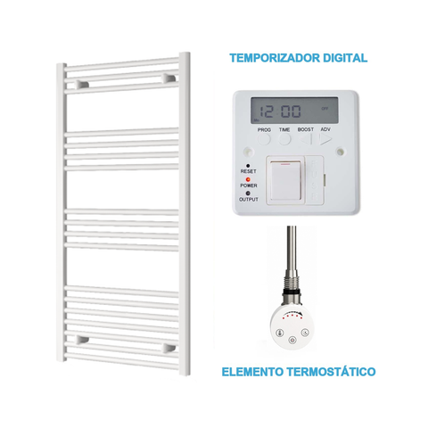 Radiador Toalheiro Elétrico Branco 600 mm de Largura · Pré-cheio