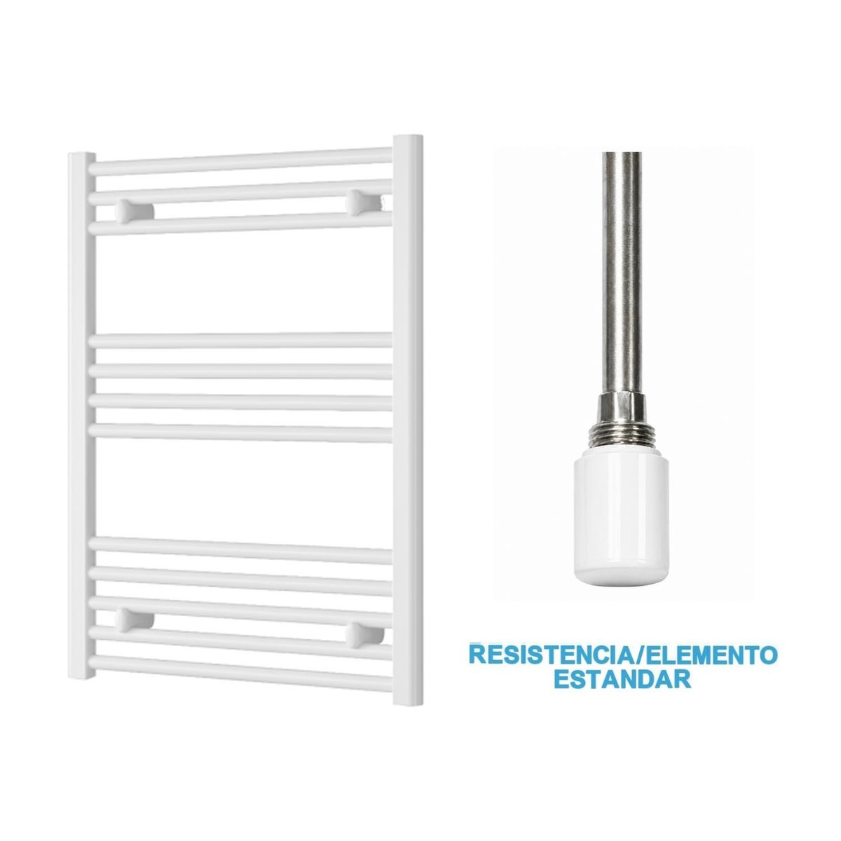 Radiador Toalheiro Elétrico Branco 600 mm de Largura · Pré-cheio