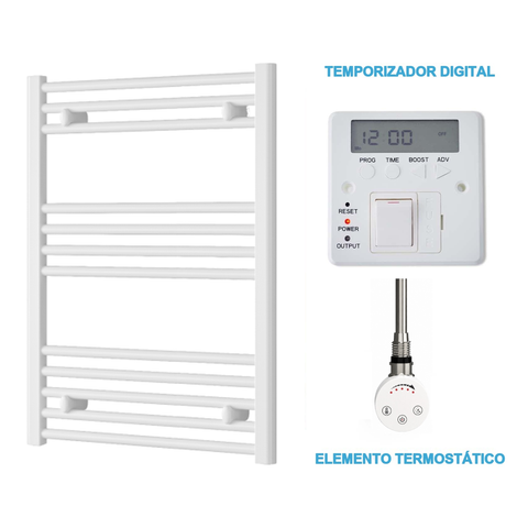 Radiador Toalheiro Elétrico Branco 600 mm de Largura · Pré-cheio