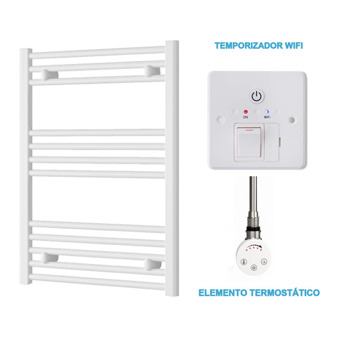Radiador Toalheiro Elétrico Branco 600 mm de Largura · Pré-cheio