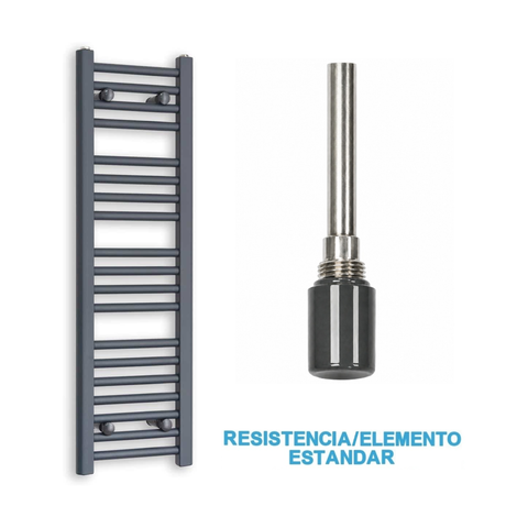 Radiador Toalheiro Elétrico Antracite 300 mm de Largura · Pré-cheio