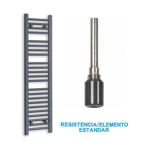 Radiador Toalheiro Elétrico Antracite 300 mm de Largura · Pré-cheio