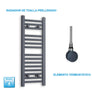 Radiador Toalheiro Elétrico Antracite 300 mm de Largura · Pré-cheio