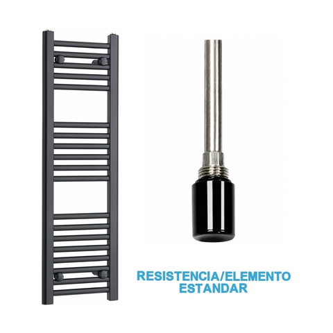 Radiador Toalheiro Elétrico Preto 300 mm de Largura · Pré-cheio