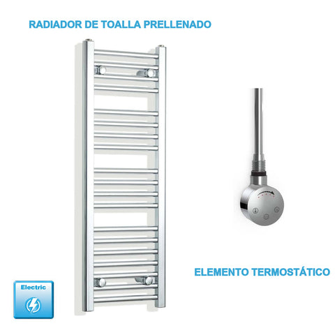 Radiador Toalheiro Elétrico Cromado 300 mm de Largura · Pré-cheio
