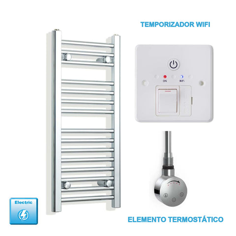 Radiador Toalheiro Elétrico Cromado 300 mm de Largura · Pré-cheio