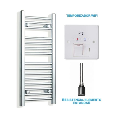 Radiador Toalheiro Elétrico Cromado 300 mm de Largura · Pré-cheio