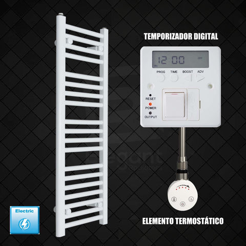 Radiador Toalheiro Elétrico Branco 300 mm de Largura · Pré-cheio