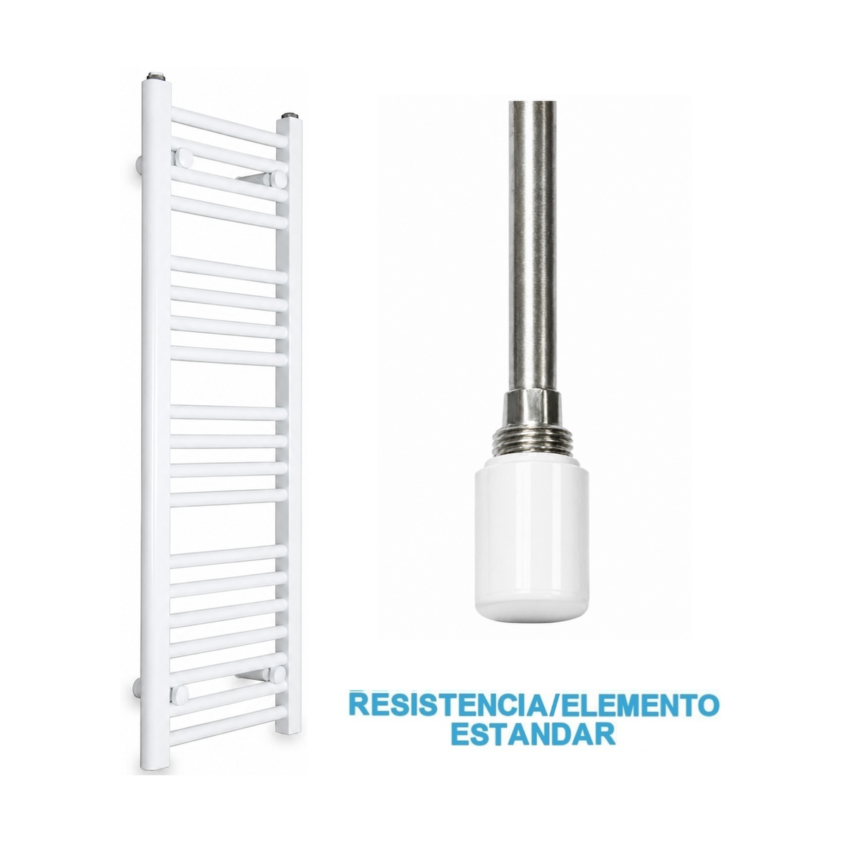 Radiador Toalheiro Elétrico Branco 300 mm de Largura · Pré-cheio