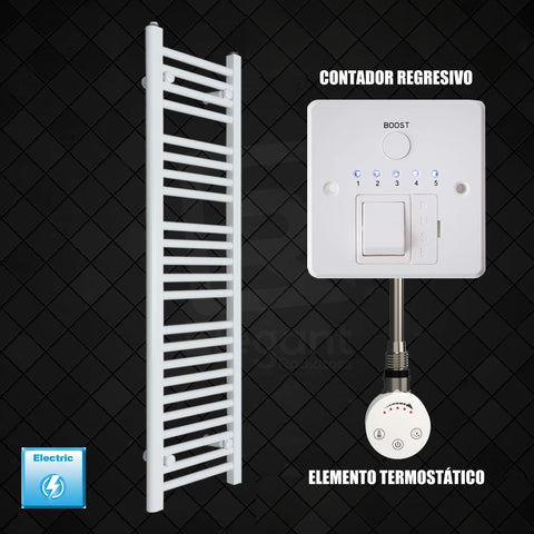 Radiador Toalheiro Elétrico Branco 300 mm de Largura · Pré-cheio