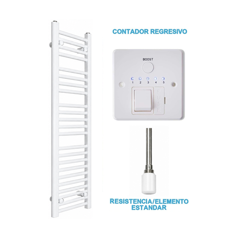 Radiador Toalheiro Elétrico Branco 300 mm de Largura · Pré-cheio