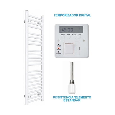 Radiador Toalheiro Elétrico Branco 300 mm de Largura · Pré-cheio