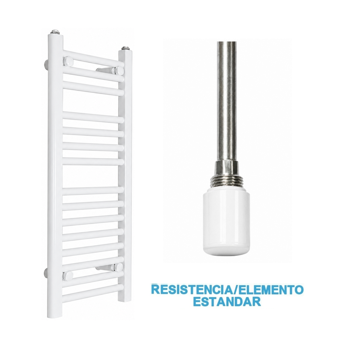 Radiador Toalheiro Elétrico Branco 300 mm de Largura · Pré-cheio